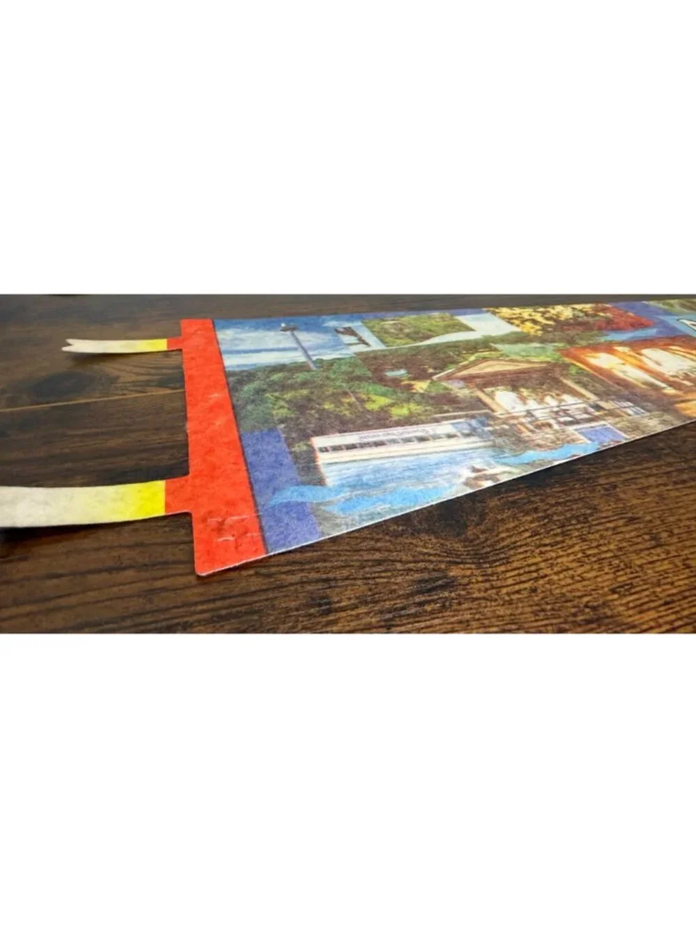 Vintage Aquarena Springs San Marcos Texas Souvenir Pennant 25 inches